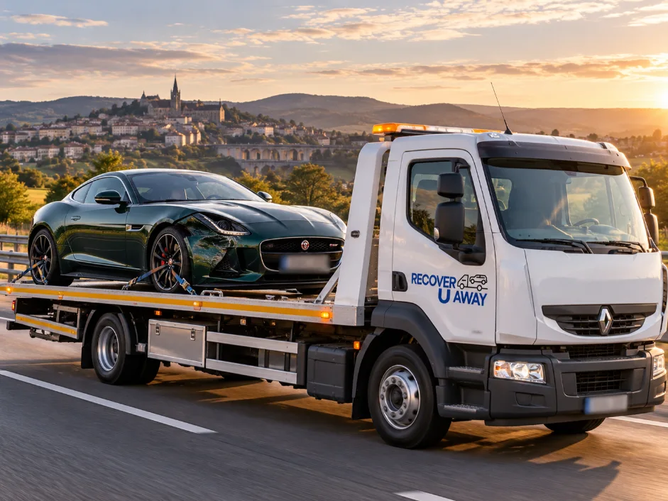 European accident recovery Jaguar F Type European Accident Recovery Uk.