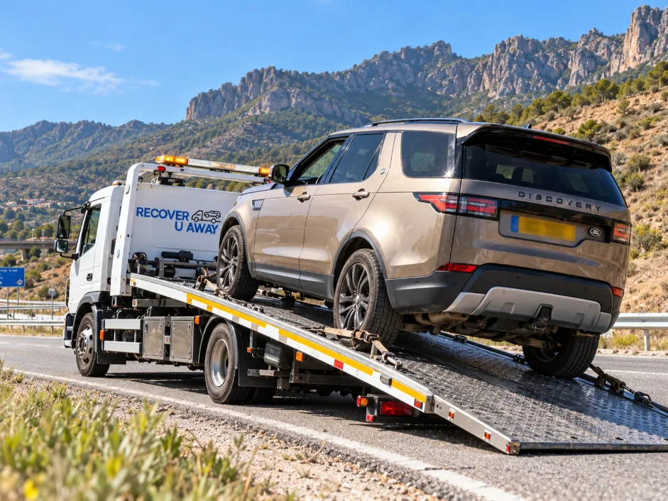 European 4x4 Recovery Land Rover Discovery Non Running 4x4 Recovery Spain to UK.