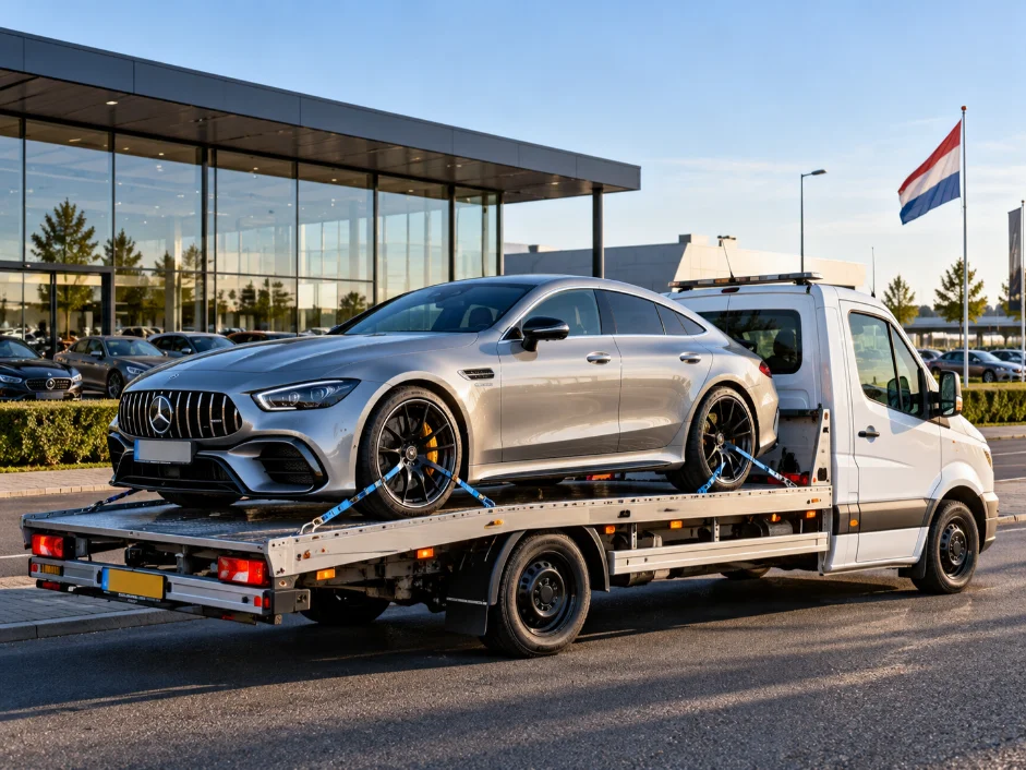 Europe to UK Supercar & Prestige Vehicle Transport Mercedes Amg gt 63 Transport Netherlands to Uk
