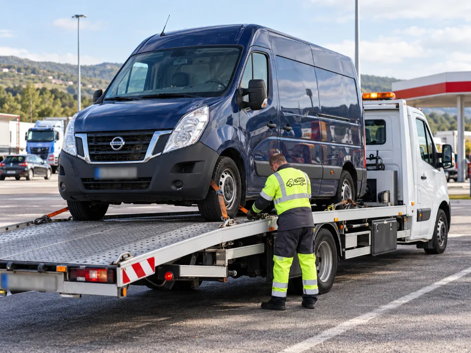 European Van Recovery Nissan Interstar Van Recovery Process Europe to Uk.
