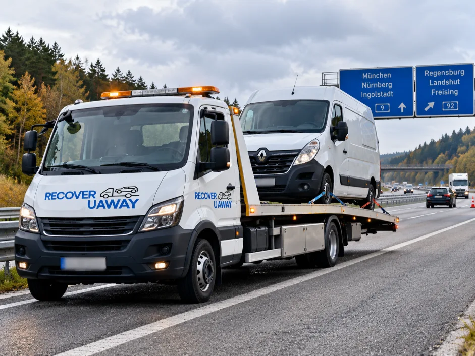 European Van Recovery Renault Master Van Recovery Germany to Uk.