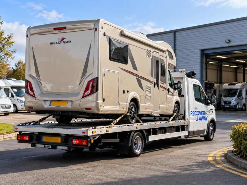 European Motorhome Repatriation Roller Team Motorhome Delivery Uk.