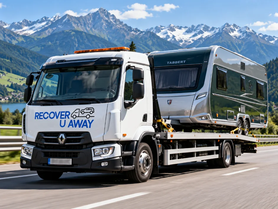 European Caravan Recovery Tabbert Caravan Recovery Austria Europe To UK.