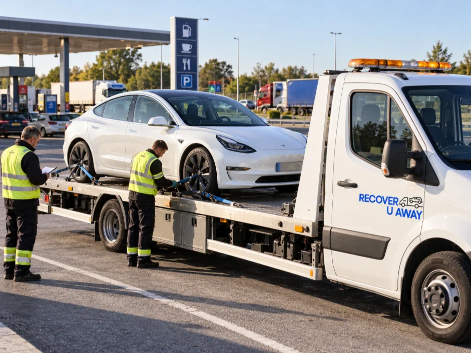 Insurance Vehicle Repatriation Tesla Model 3 Insurance Repatriation Process To UK.