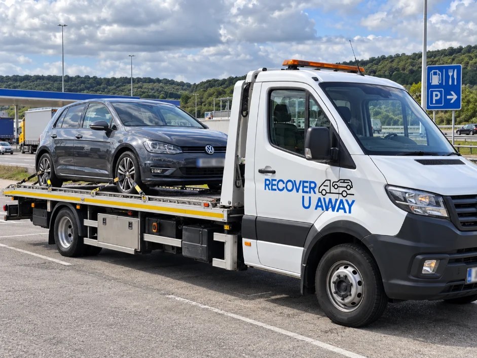 Insurance Vehicle Repatriation Volkswagen Golf Breakdown Vehicle Repatriation To UK.