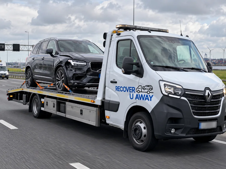 European 4x4 Recovery Volvo Xc90 Accident 4x4 Recovery Netherlands to UK.